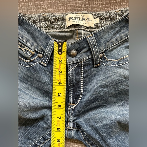 Ariart Real Denim Women’s Mid Rise Boot Cut Jeans size 25s - Picture 9 of 13